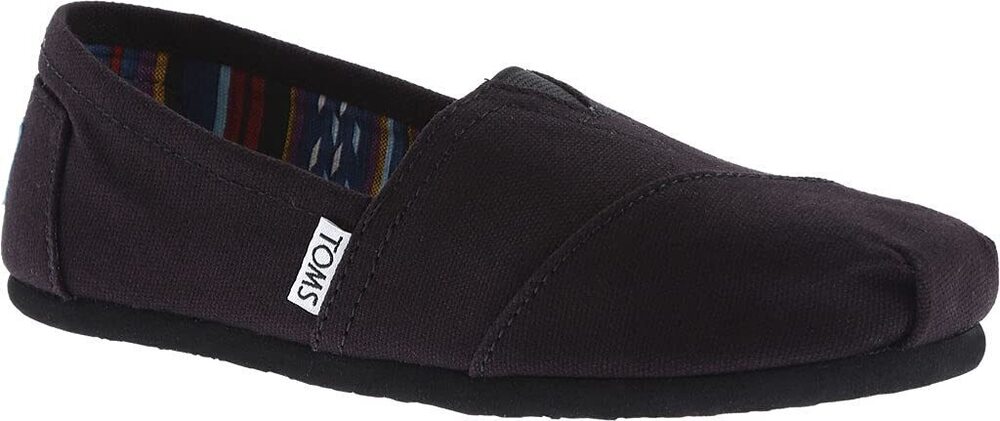 TOMS BLACK CANVAS WOMEN'S CLASSIC 10002472 (SIZE: 8)